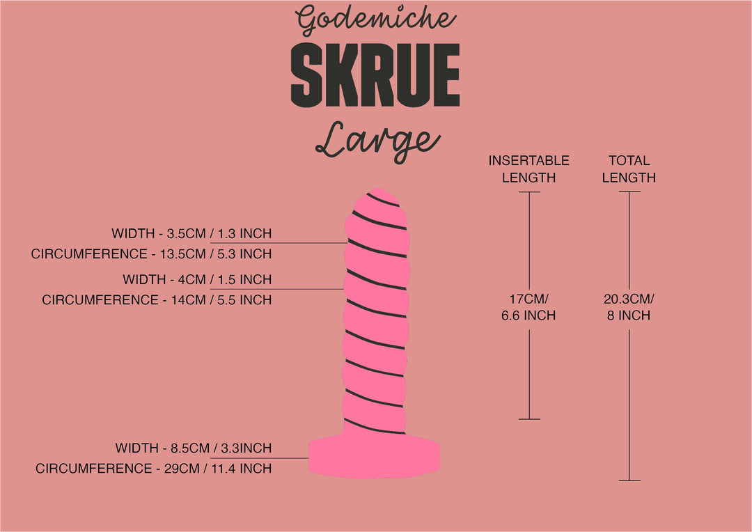 Godemiche Skrue Large Sizes