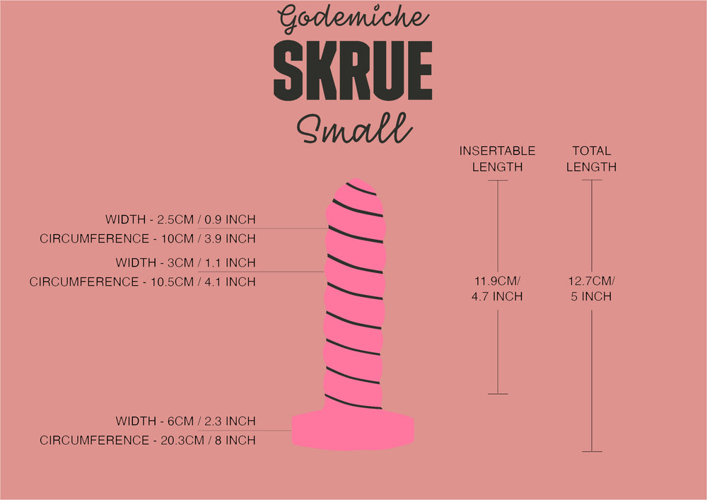 Godemiche Skrue Dildo Size Small