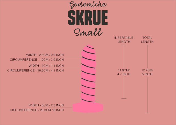 Godemiche Skrue Dildo Size Small