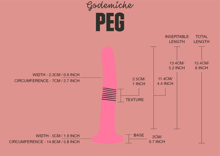 Pegging Sex Toy Size Guide