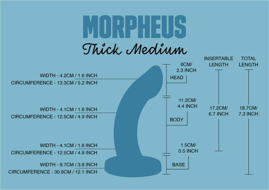morpheus-thick-medium-product-size Godemiche Silicone Dildo
