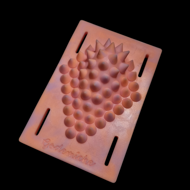 GP7 - Grind Pad - Spikes - Extra Soft  Firmness - 2 Colour Marble