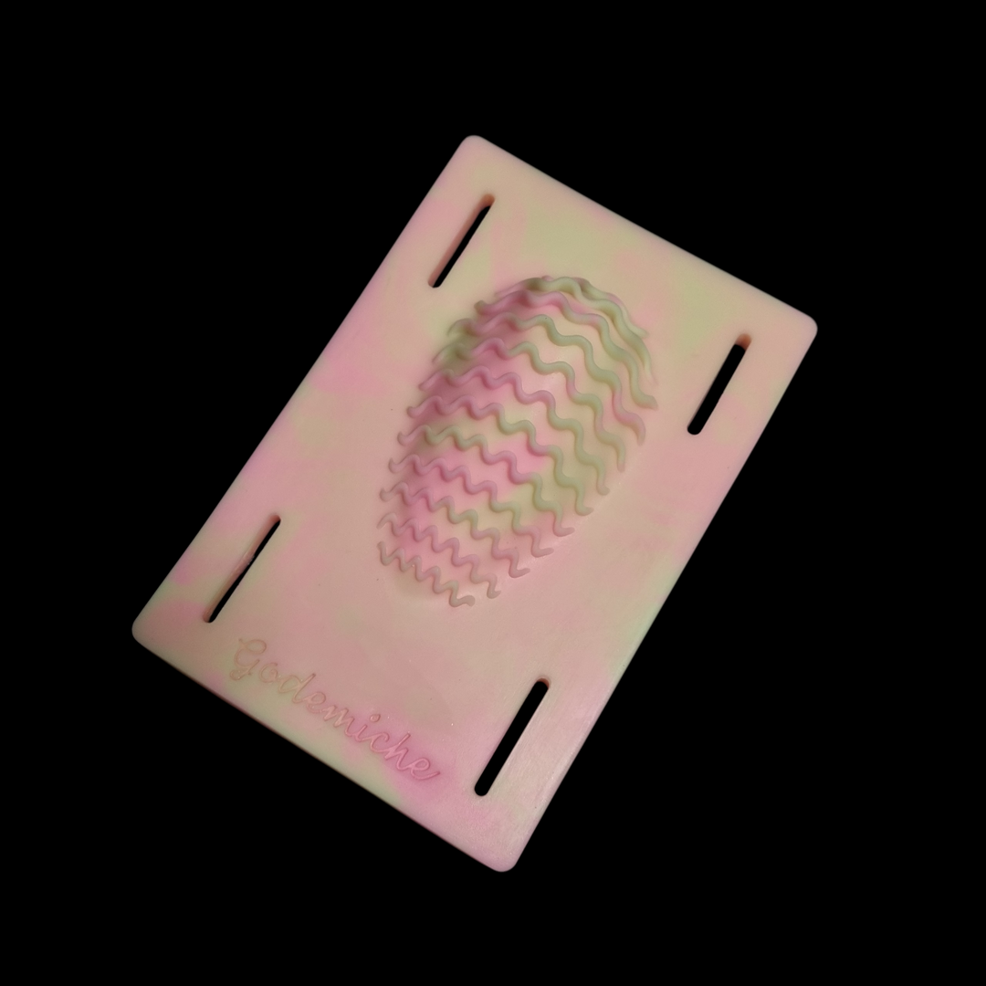 GP55 - Grind Pad - Tall Waves - High Mound - Extra Soft  Firmness - 2 Colour Marble