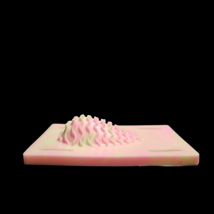 GP55 - Grind Pad - Tall Waves - High Mound - Extra Soft  Firmness - 2 Colour Marble