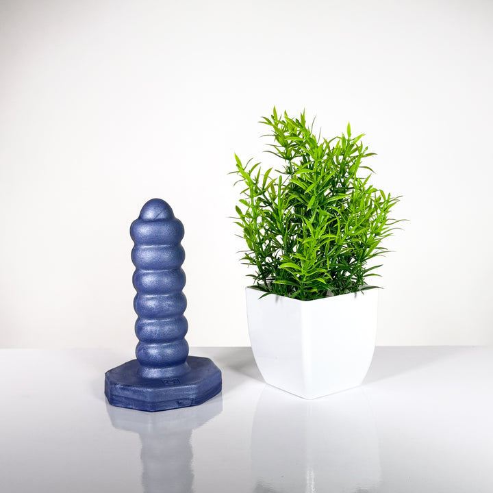 Absolem Dual Density - Ribbed Textured Silicone Dildo