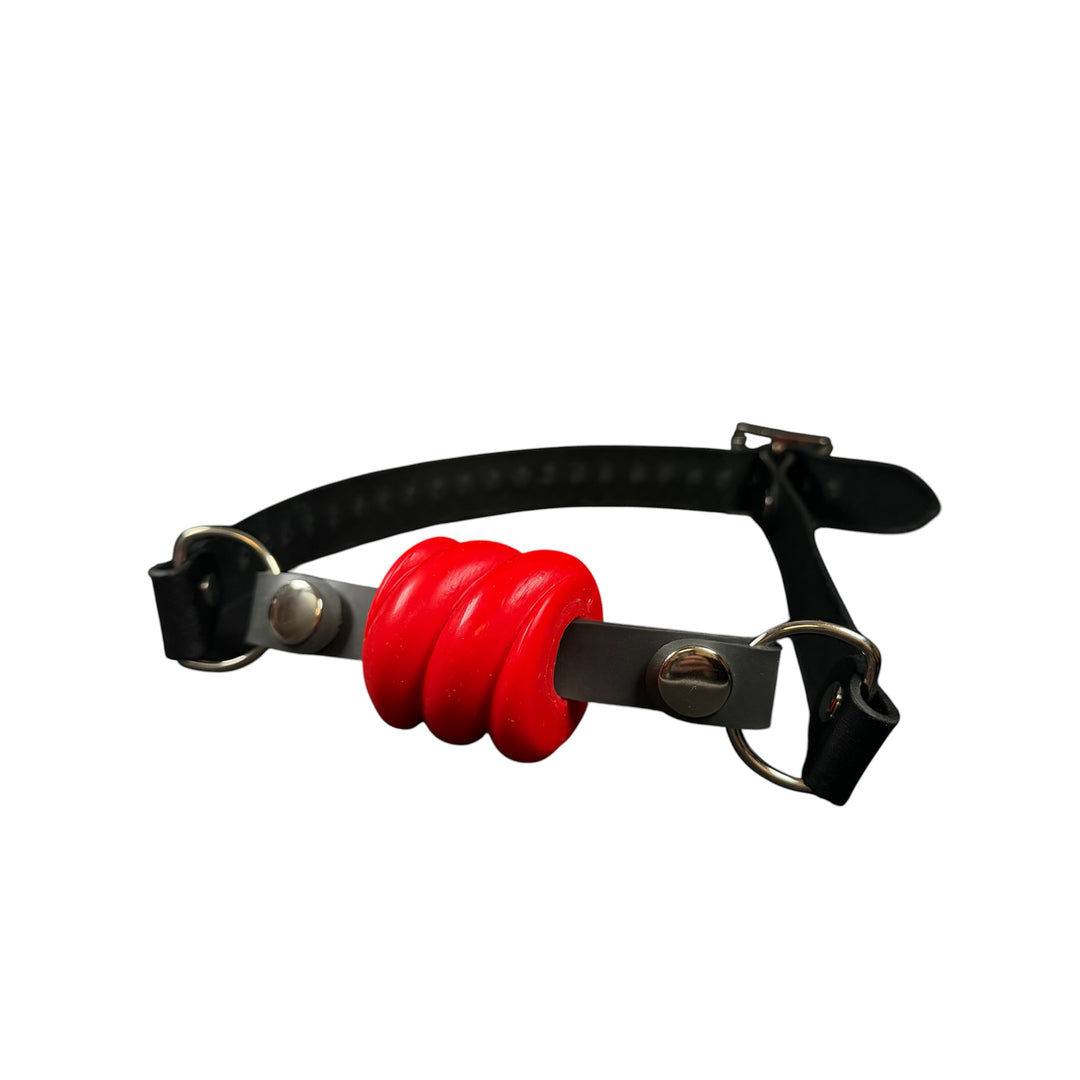 GD50 - Drool Gag  - Size Medium - Medium Firmness - Colour Devil Red