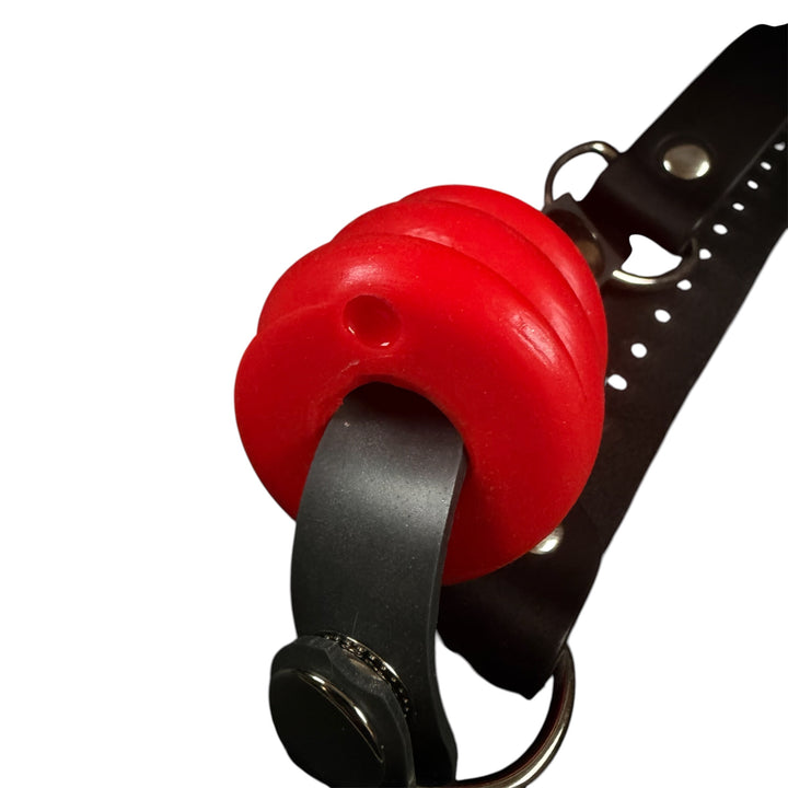 GD53 - Drool Gag  - Size Medium - Medium Firmness - Colour Devil Red