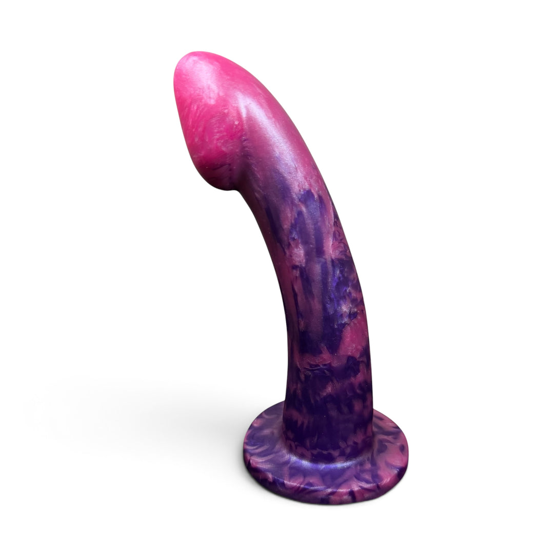 GR34 - Ambit 7.5" - Medium Firmness - Colour Pixie Cheeks & Godemiche Purple