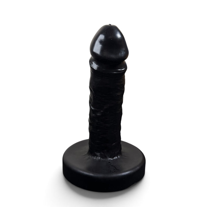GD72 - Dee Strap On Dildo - Size Medium 6" -  Soft Firmness - Colour Black Raven