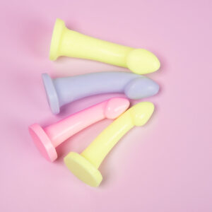 Godemiche Ambits in Pastels Mellow Yellow, Electric Lavender and Princess Perfume