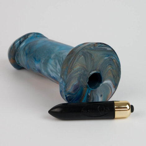 Godemiche SIlicone Dildo Inspired By Lazulite Adam 6 inch Vibrating