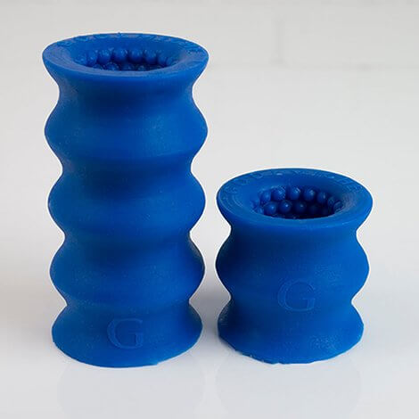 Godemiche SIlicone OffBeat Two Sizes Blue UV
