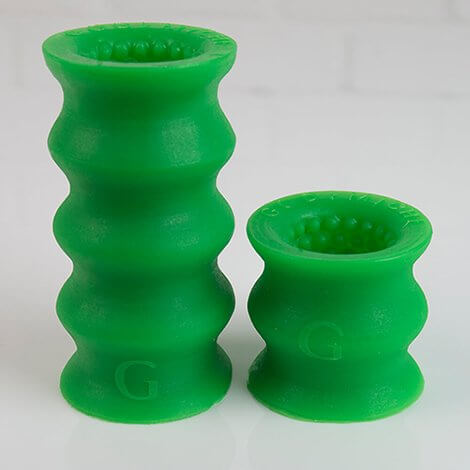 Godemiche SIlicone OffBeat Two Sizes Green UV
