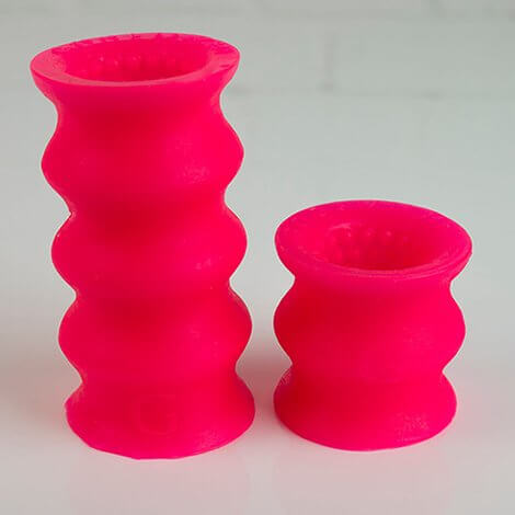 Godemiche SIlicone OffBeat Two Sizes Pink UV