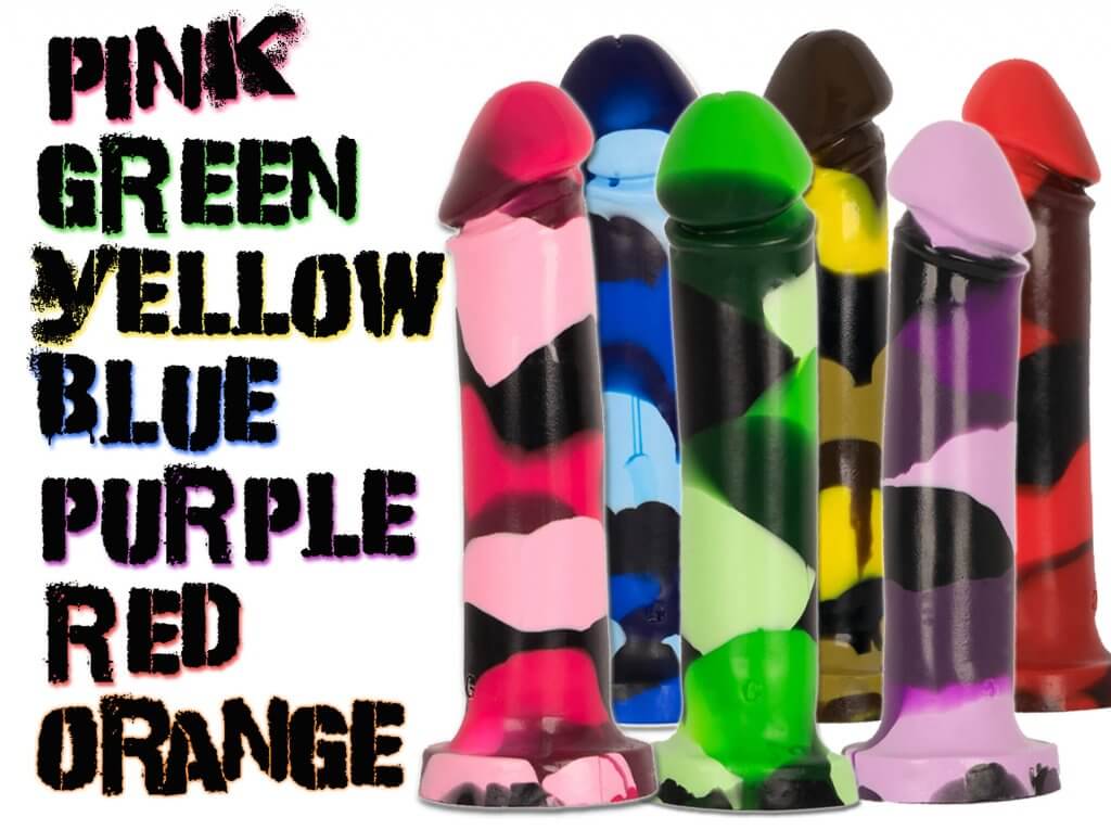 Godemiche SIlicone Dildo MK and Colourflage Collections