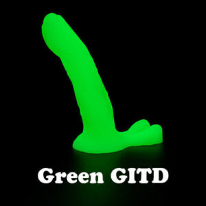 Godemiche silicone anal dildo Green Glow in the Dark Night Hercules