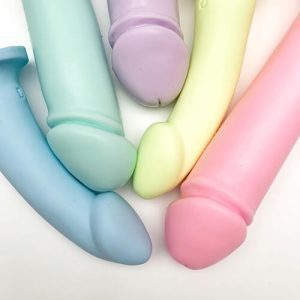 Godemiche Silicone Dildos in pastel colours