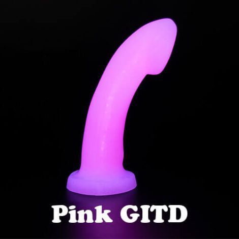 Godemiche silicone dildos Pink GITD Ambit 500x500 With Text