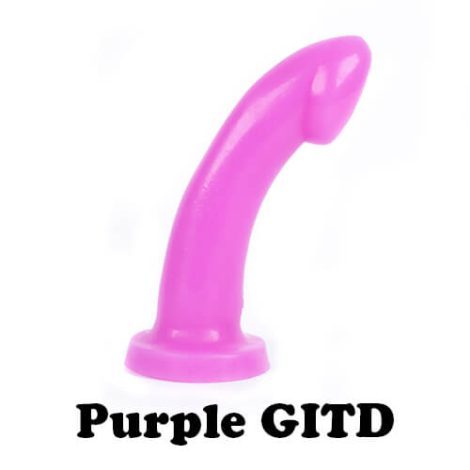 Godemiche Silicone dildos Purple Glow in the Dark Day 500x500 With Text