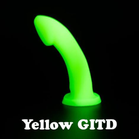 Godemiche silicone dildos Yellow GITD Ambit 500x500 With Text