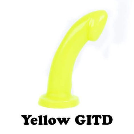 Godemiche Silicone dildos Yellow Glow in the Dark Day 500x500 With Text