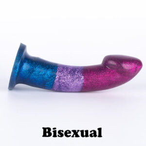 Godemiche silicone dildos Proud to support pride Bisexual Glitter Ambit Side