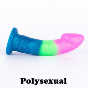 Godemiche silicone dildos Proud to support pride Polysexual Glitter Ambit Side