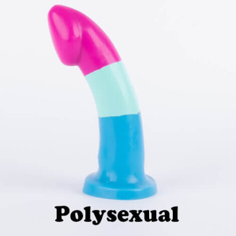 Godemiche silicone dildos Proud to support pride Polysexual Pride Ambit Stood Up