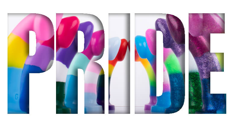 Godemiche silicone sex toys Proud to Support Pride Blog Post Banner