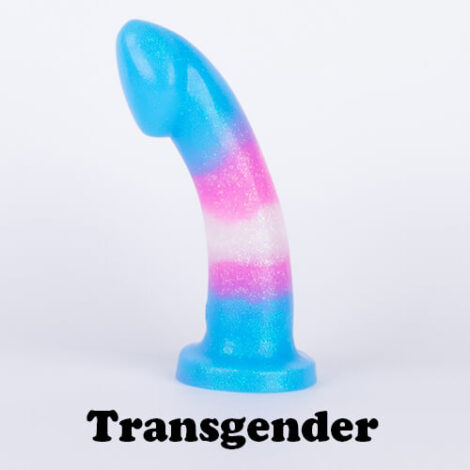 Godemiche silicone dildos Proud to support pride Transgender Glitter Ambit Stood Up