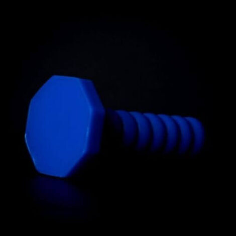 Absolem Medium Blue UV Silicone Dildo Godemiche