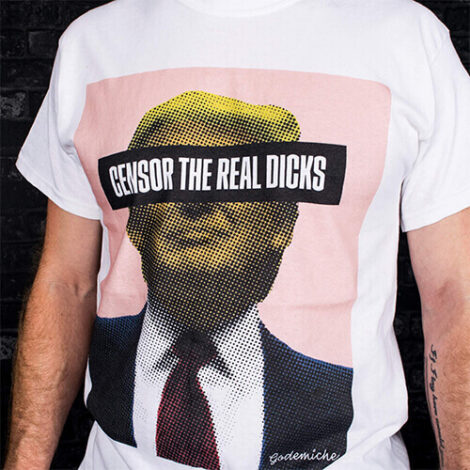 Adam T-shirt closeup censor the real dicks Tiny