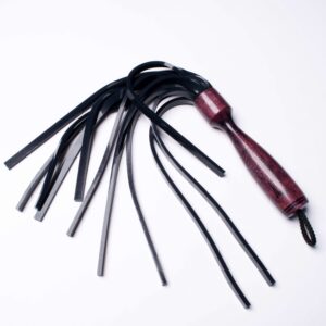 Black Silicone Vegan Friendly Flogger Jacks Floggers with Godemiche (1)
