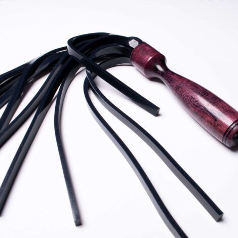 Black Silicone Vegan Friendly Flogger Jacks Floggers with Godemiche (2)