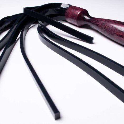 Black Silicone Vegan Friendly Flogger Jacks Floggers with Godemiche (3)