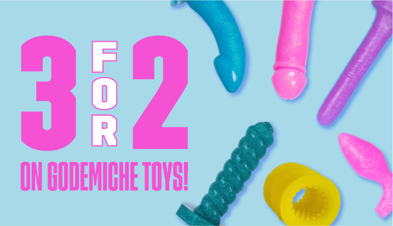 3for2 on Godemiche sex toys blog post banner