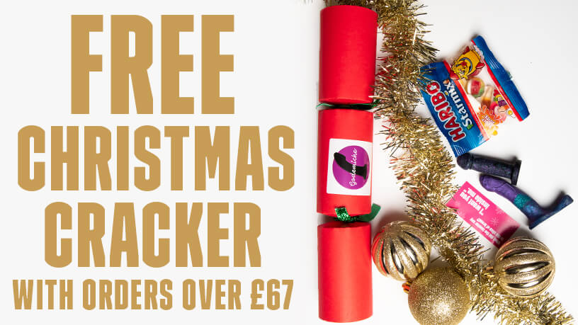 Free Kinky Godemiche Cristmas Craker With Orders Over £67 Blog Banner