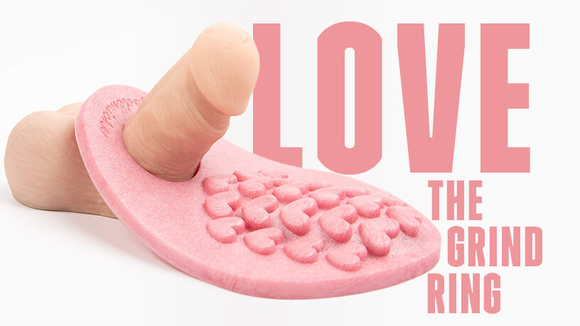 Godemiche Silicone Dildo Love The Grind Ring Blog Post Banner