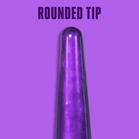 Godemiche SIlicone Anal Depth Trainer Rounded Tip Close Up Godmiche Purple